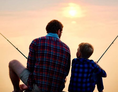 Pescando Padre e Hijo borde costero 1000x1000px